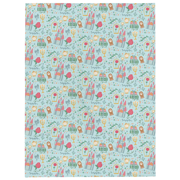 Belle Beauty and the Beast Throw Blanket Disney Princess Belle Fleece Throw Blanket