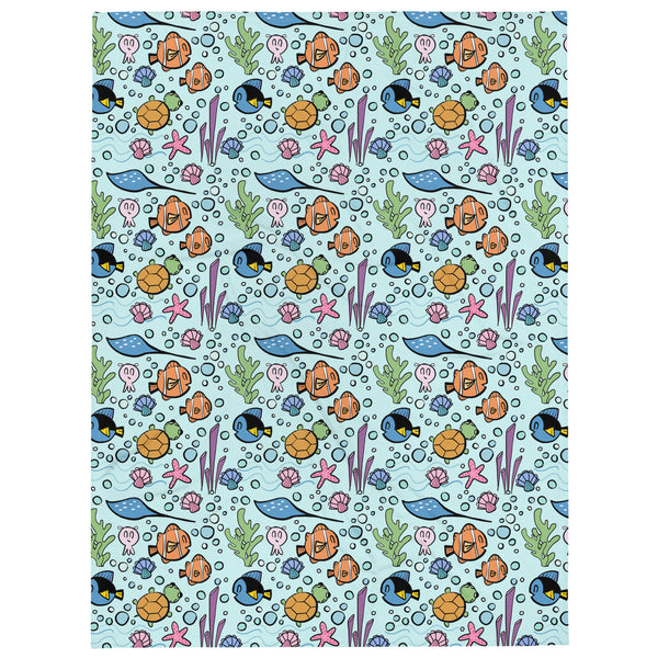 Finding Nemo Blanket Disney Throw Blanket Fish Ocean Disney Gift Blanket