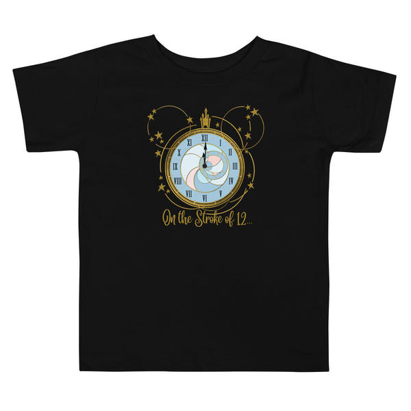 Cinderella Midnight Toddler T-shirt Disney New Years Eve Clock Toddler T-shirt