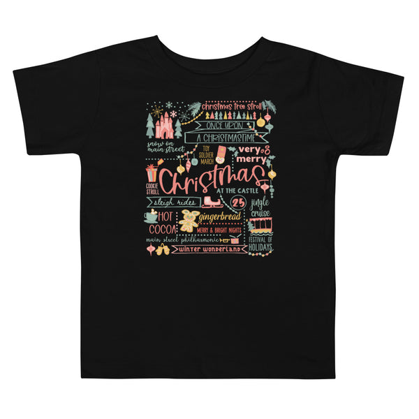 Disney Christmas List Toddler T-shirt Disney Shirt Disney at Christmas Toddler T-Shirt