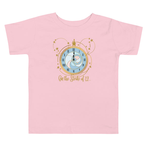 Cinderella Midnight Toddler T-shirt Disney New Years Eve Clock Toddler T-shirt