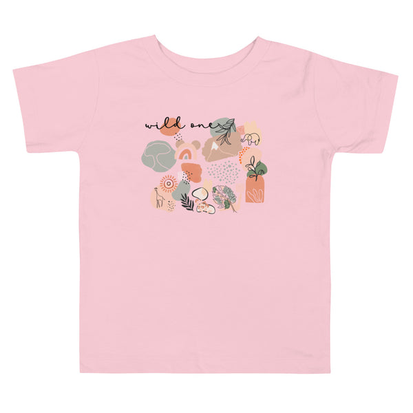 Boho Disney Animal Kingdom Wild One Toddler Short Sleeve Tee