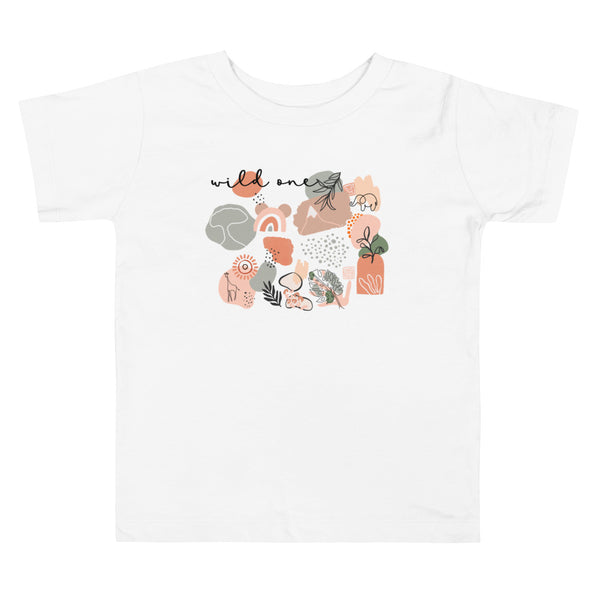 Boho Disney Animal Kingdom Wild One Toddler Short Sleeve Tee