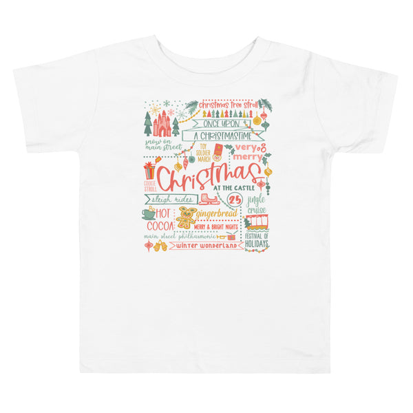 Disney Christmas List Toddler T-shirt Disney Shirt Disney at Christmas Toddler T-Shirt