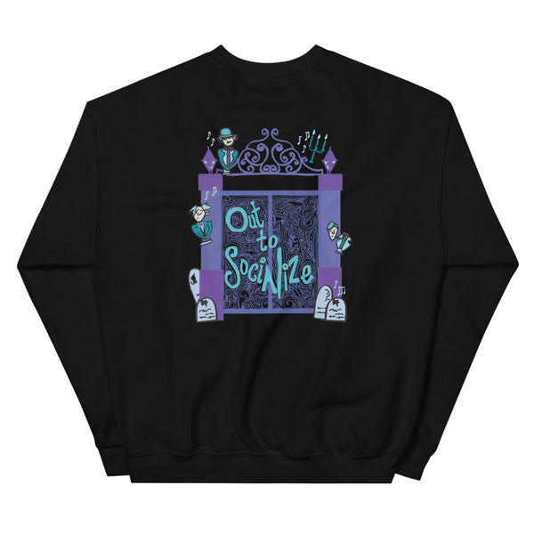 Haunted Mansion Sweatshirt Out to Socialize 2-sided Disney Ghosts Sweatshirt