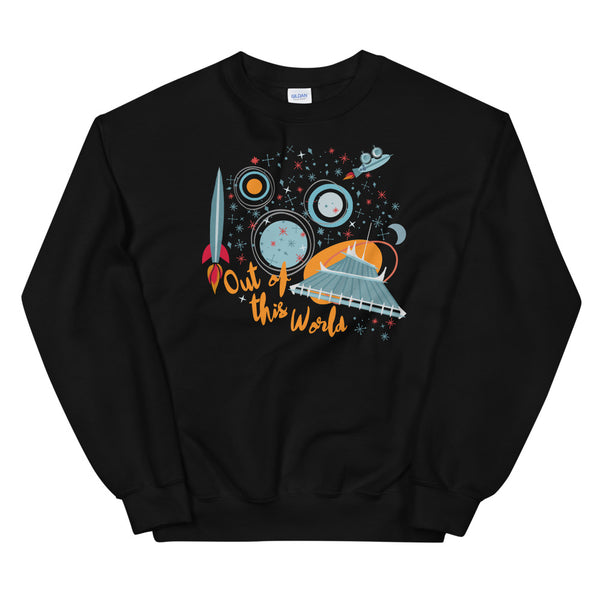 Space Mountain Sweatshirt Disney Out of This World Disney Parks Unisex Crew Neck Sweatshirt