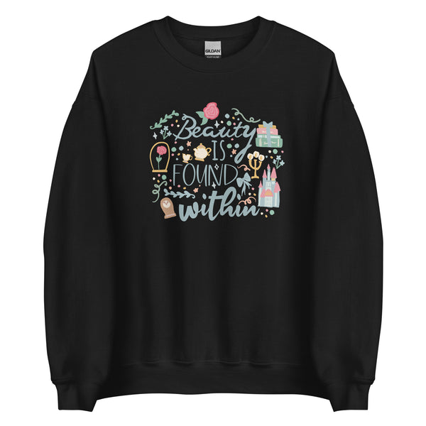 Belle Beauty Within Sweatshirt Disney Princess Beauty and the Beast Unisex Sweatshirt