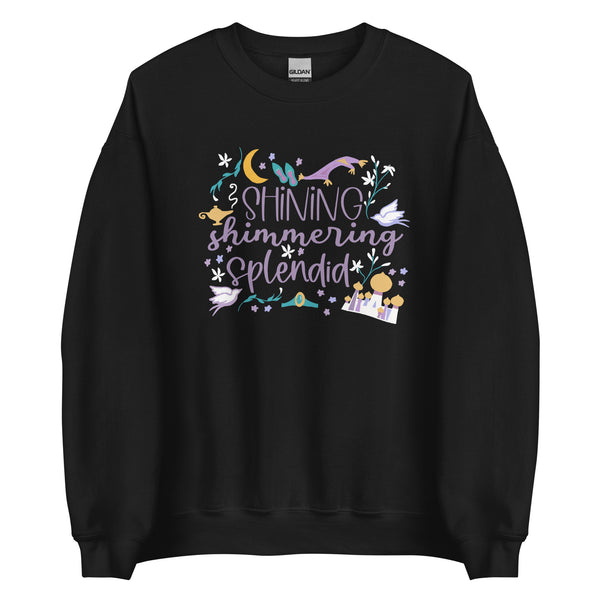 Jasmine Shining Shimmering Sweatshirt Aladdin Disney Princess Jasmine Unisex Sweatshirt