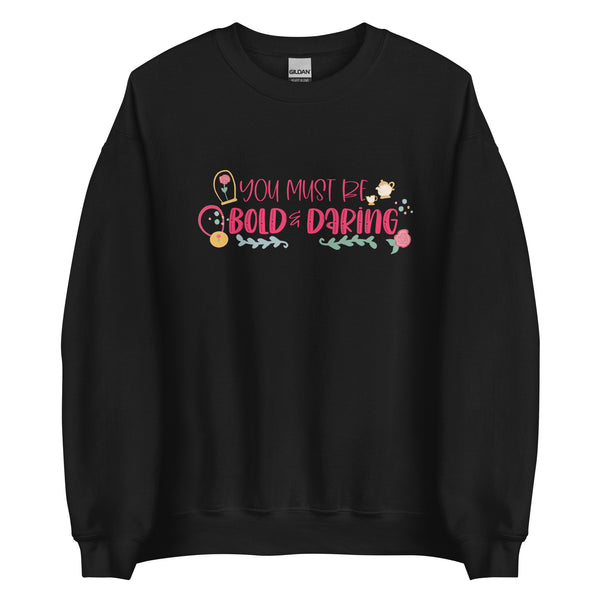 runDisney Belle Sweatshirt Disney Princess Half Marathon Beauty and the Beast You Must Be Bold Disney Princess Belle Sweatshirt