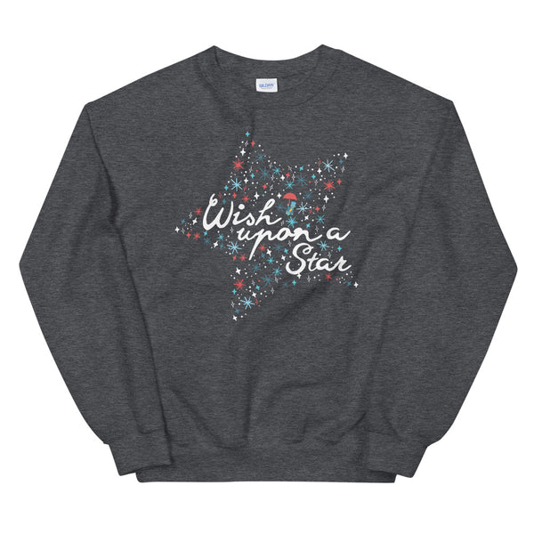 Jiminy Cricket Sweatshirt When you Wish Upon a Star Pinocchio Disney Crew Sweatshirt