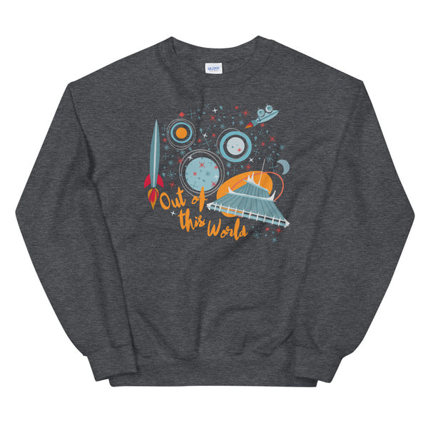 Space Mountain Sweatshirt Disney Out of This World Disney Parks Unisex Crew Neck Sweatshirt