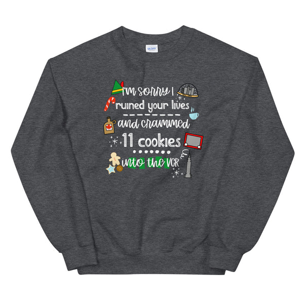 Elf Christmas Movie Cookies Buddy the Elf Unisex Sweatshirt