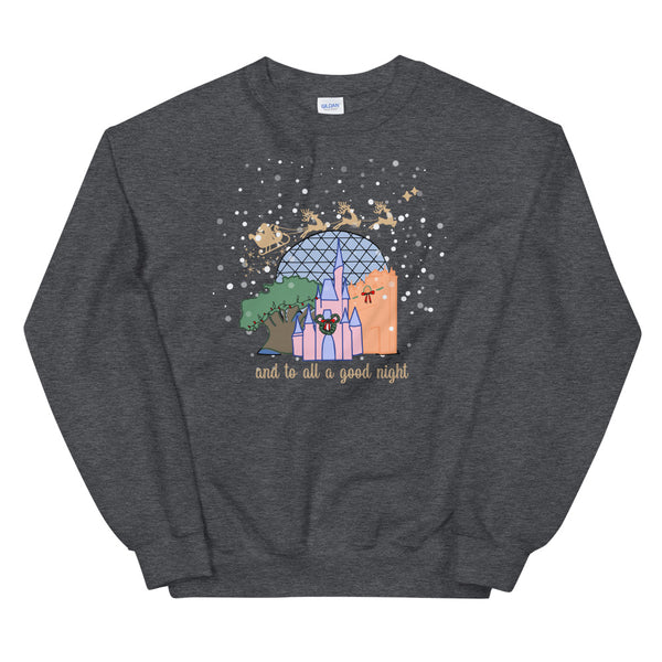 Christmas at Walt Disney World with Santa Unisex Sweatshirt