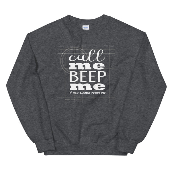 Call Me Beep Me Sweatshirt Kim Possible Disney Channel Inspired Unisex Crew Sweatshirt