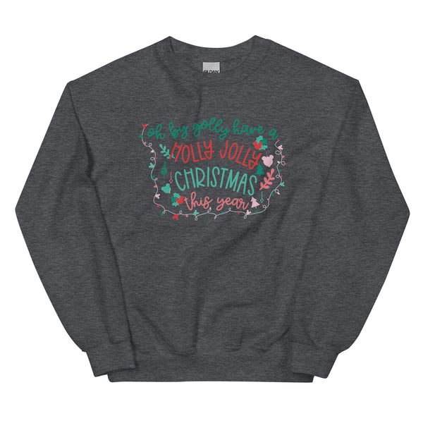 Rudolph the Red Nosed Reindeer Sweatshirt Vintage Mickey Christmas Oh By Golly Holiday Sweatshirt