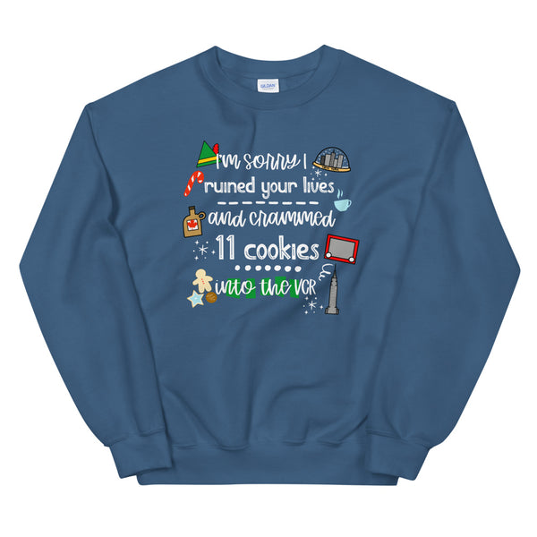 Elf Christmas Movie Cookies Buddy the Elf Unisex Sweatshirt