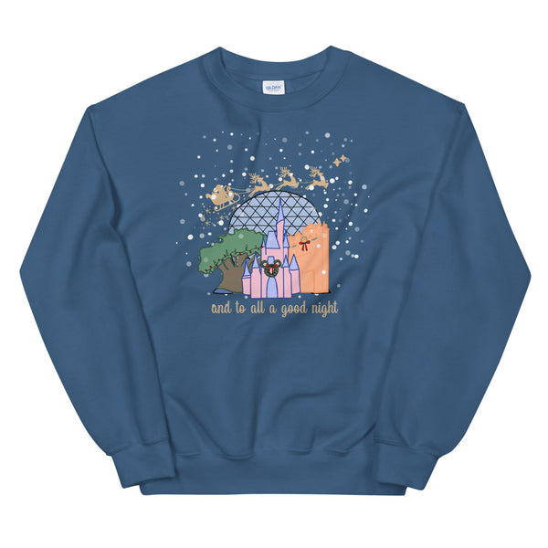 Christmas at Walt Disney World with Santa Unisex Sweatshirt