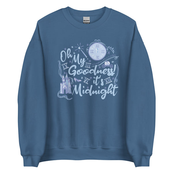 Cinderella Midnight Oh My Goodness Sweatshirt Disney New Years Cinderella Sweatshirt