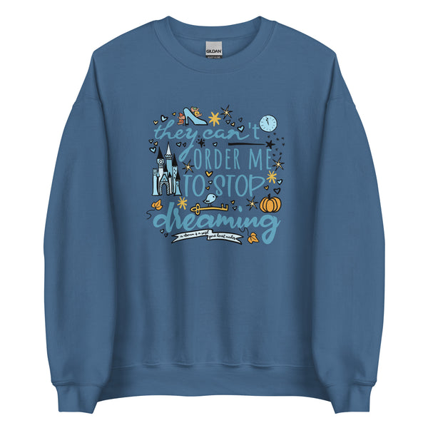 Cinderella Dreaming Sweatshirt Disney Princess Cinderella Unisex Sweatshirt