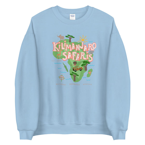 Kilimanjaro Safari Sweatshirt Disney Animal Kingdom Crew Neck Unisex Sweatshirt