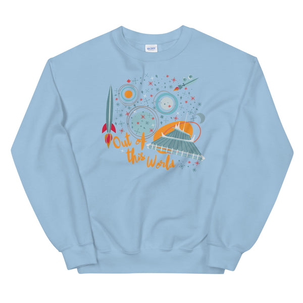 Space Mountain Sweatshirt Disney Out of This World Disney Parks Unisex Crew Neck Sweatshirt