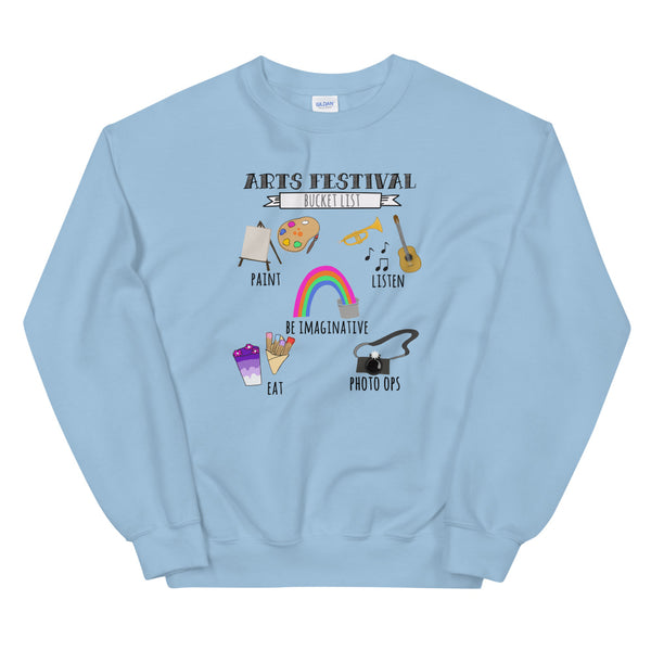 Epcot Festival of the Arts Sweatshirt Bucket List Painting Disney Epcot Arts Crew Sweatshirt