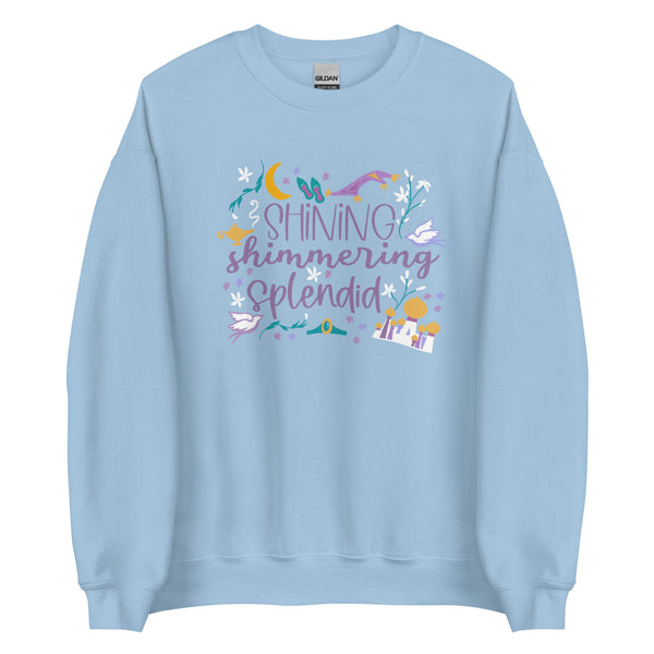 Jasmine Shining Shimmering Sweatshirt Aladdin Disney Princess Jasmine Unisex Sweatshirt