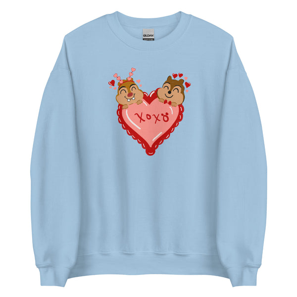 Chip and Dale Valentine's Day Sweater Love Unisex Sweatshirt