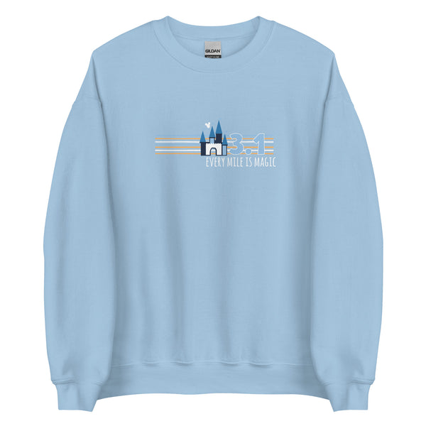 runDisney Every Mile is Magic Disney Castle Running 3.1 Miles 5K Unisex Sweatshirt