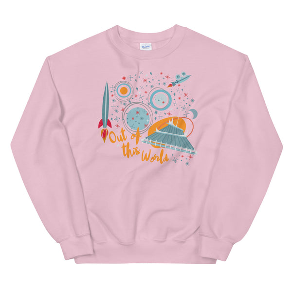 Space Mountain Sweatshirt Disney Out of This World Disney Parks Unisex Crew Neck Sweatshirt