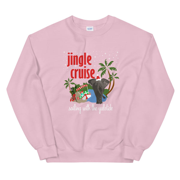 Jingle Cruise Elephant Sweatshirt Disney Christmas Jungle Cruise Crew Neck Sweatshirt