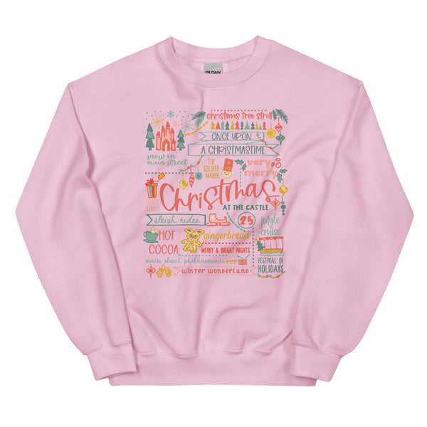 Disney Christmas List Sweatshirt Disney Shirt Disney at Christmas Unisex Sweatshirt