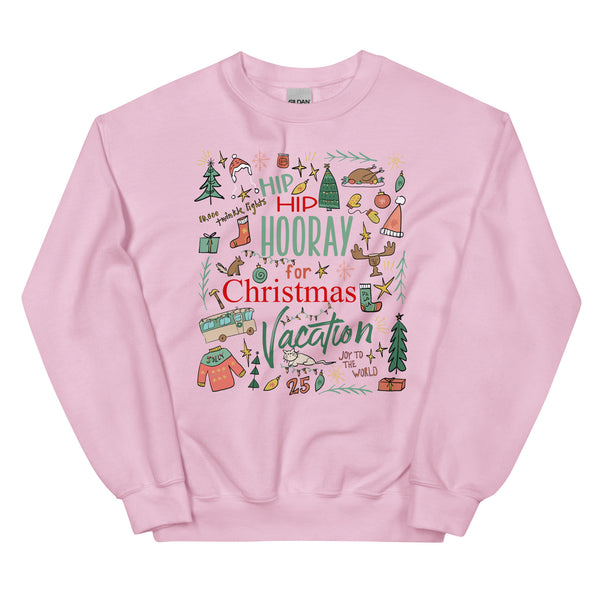 Christmas Vacation Sweatshirt Hip Hip Hooray for Christmas Vacation Griswold Family Christmas Sweatshirt