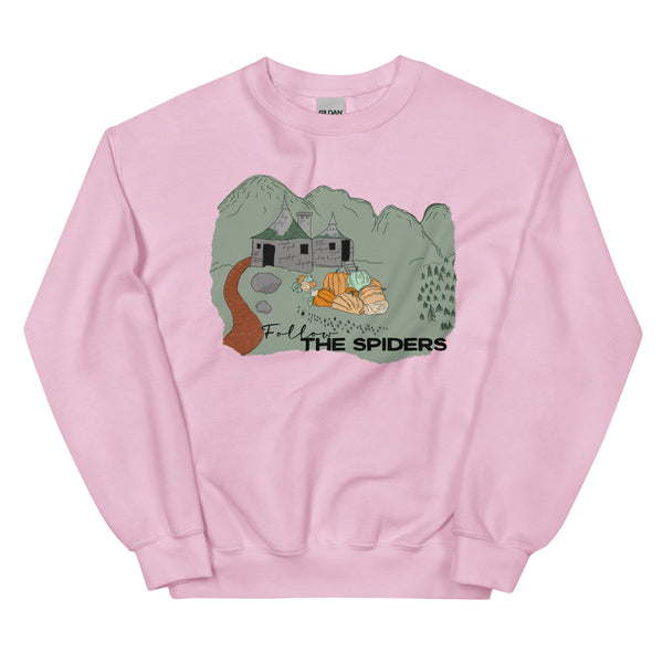 Follow the Spiders Sweatshirt Vintage Pumpkin Patch Gameskeeper Hut Fall Sweatshirt