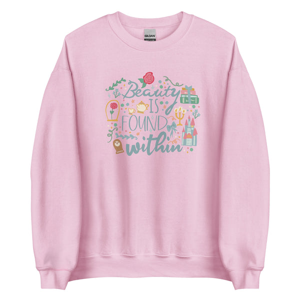 Belle Beauty Within Sweatshirt Disney Princess Beauty and the Beast Unisex Sweatshirt