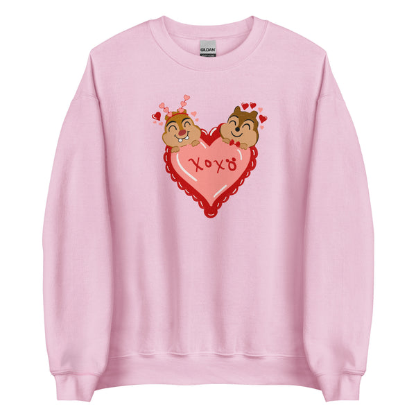 Chip and Dale Valentine's Day Sweater Love Unisex Sweatshirt