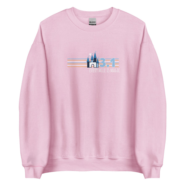 runDisney Every Mile is Magic Disney Castle Running 3.1 Miles 5K Unisex Sweatshirt