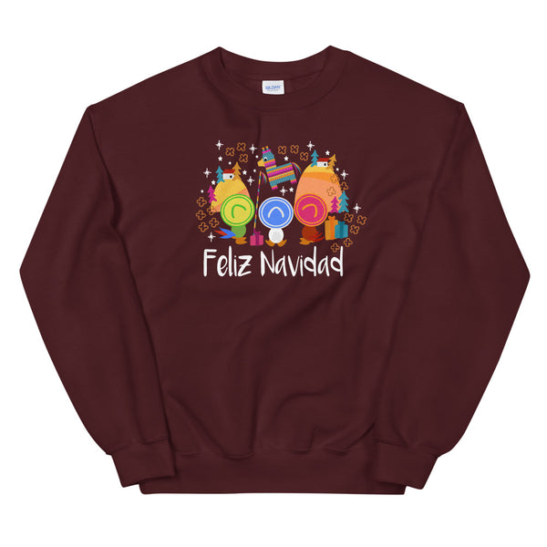 Three Caballeros Christmas Sweatshirt Disney 3 Caballeros Feliz Navidad Sweatshirt