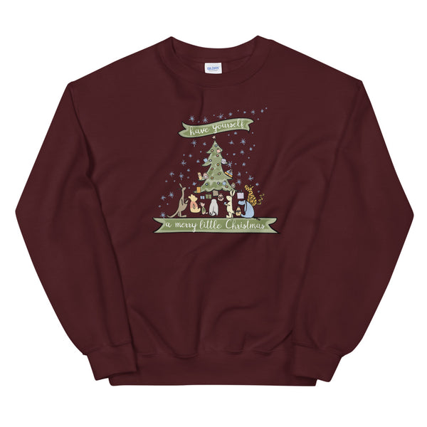 Winnie the Pooh Christmas Sweatshirt Have Yourself a Merry Little Christmas Disney Sweatshirt