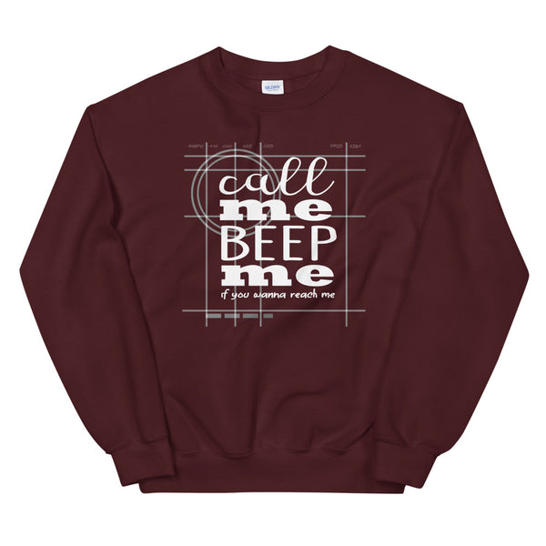 Call Me Beep Me Sweatshirt Kim Possible Disney Channel Inspired Unisex Crew Sweatshirt