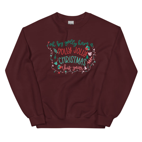 Rudolph the Red Nosed Reindeer Sweatshirt Vintage Mickey Christmas Oh By Golly Holiday Sweatshirt