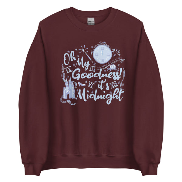 Cinderella Midnight Oh My Goodness Sweatshirt Disney New Years Cinderella Sweatshirt