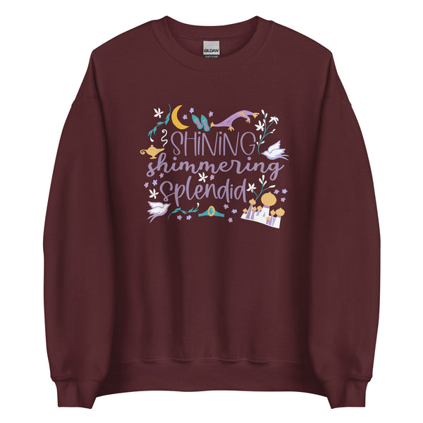 Jasmine Shining Shimmering Sweatshirt Aladdin Disney Princess Jasmine Unisex Sweatshirt