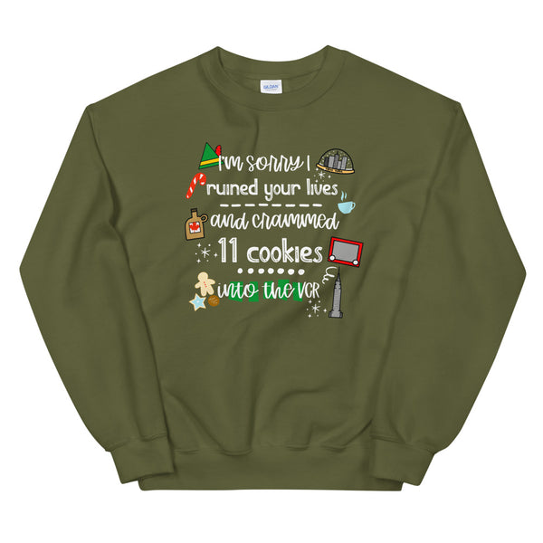Elf Christmas Movie Cookies Buddy the Elf Unisex Sweatshirt