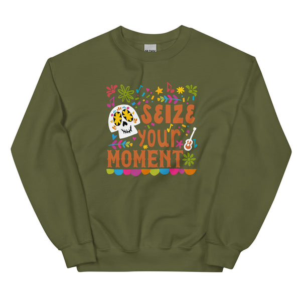 Coco Sweatshirt Disney Shirt Seize Your Moment Day of the Dead Unisex Sweatshirt