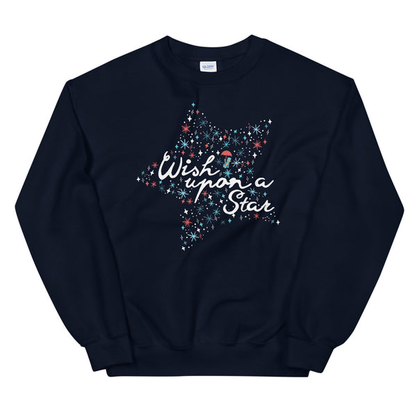 Jiminy Cricket Sweatshirt When you Wish Upon a Star Pinocchio Disney Crew Sweatshirt