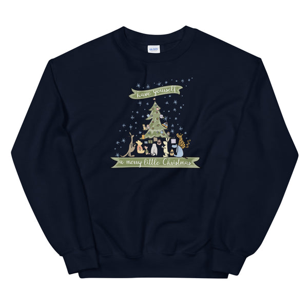 Winnie the Pooh Christmas Sweatshirt Have Yourself a Merry Little Christmas Disney Sweatshirt