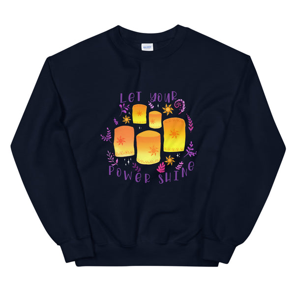 Tangled Lanterns Flower Gleam and Glow Unisex Sweatshirt