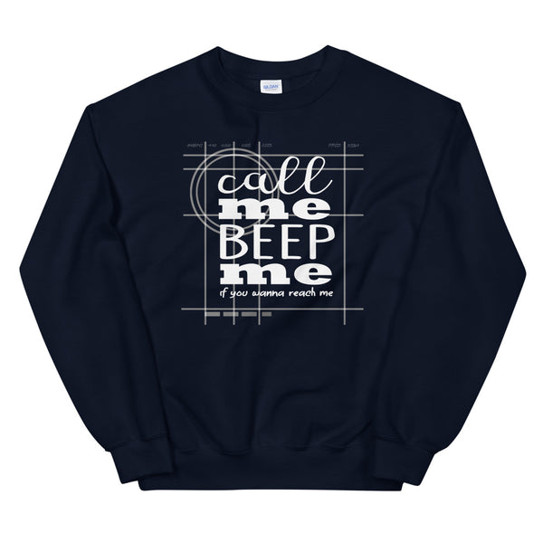 Call Me Beep Me Sweatshirt Kim Possible Disney Channel Inspired Unisex Crew Sweatshirt