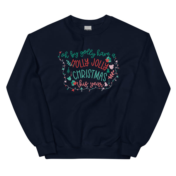 Rudolph the Red Nosed Reindeer Sweatshirt Vintage Mickey Christmas Oh By Golly Holiday Sweatshirt